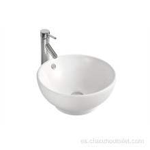 Lavabo de porcelana de baño de lavabo de arte de cerámica de alto grado